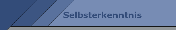 Selbsterkenntnis
